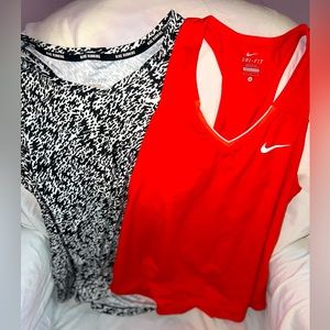 Nike Dri-Fit Tank Top 2 piece Bundle Women’s Size Large